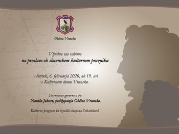 PROSLAVA OB SLOVENSKEM KULTURNEM PRAZNIKU