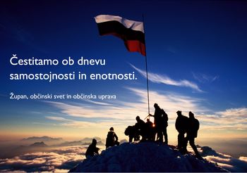 Čestitka ob dnevu samostojnosti
