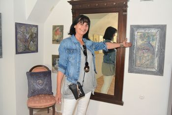 Likovna dela samorastniške likovnice Romane Škafar 