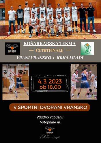 KOŠARKARSKA TEKMA VRANI