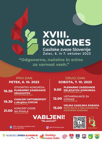 Gasilska zveza Žalec je gostitelj XVIII. Kongresa Gasilske zveze Slovenije