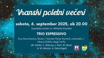 Vranski poletni večeri 2025 – oživimo kulturno dediščino Vranski poletni večeri 2025 – oživimo kulturno dediščino
