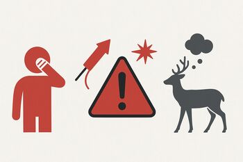 Pirotehnika: nevarnost za ljudi, okolje in živali