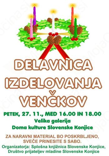 Tradicionalna delavnica izdelovanja venčkov