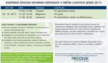 Jesenska akcija zbiranja in odvoza kosovnih ter nevarnih odpadkov