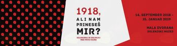 1918, ali nam prineseš MIR?