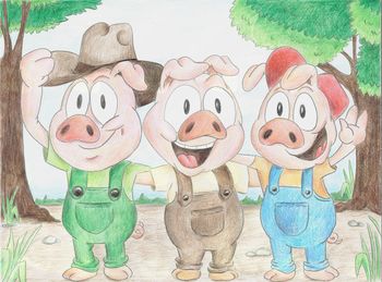 TRIJE PRAŠIČKI - igrana predstava 