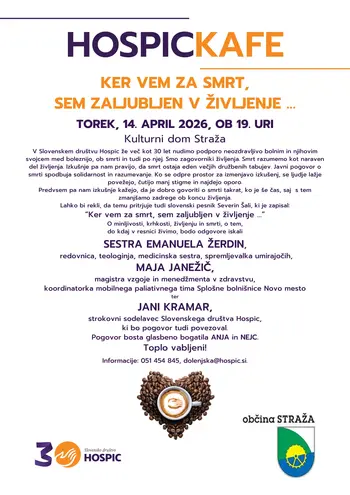 KER VEM ZA SMRT, SEM ZALJUBLJEN V ŽIVLJENJE …