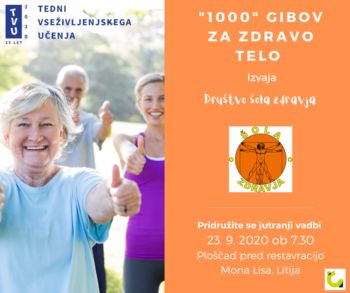"1000" gibov za zdravo telo
