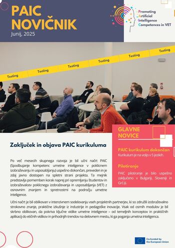 Izšel je tretji novičnik projekta PAIC