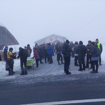Zasneženi zimski pohod na Lisec