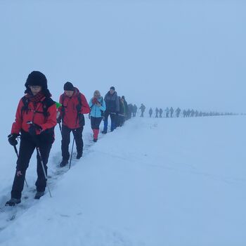 Zasneženi zimski pohod na Lisec