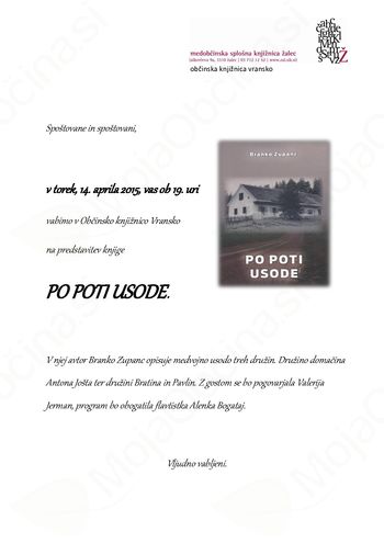 Predstavitev knjige Po poti usode