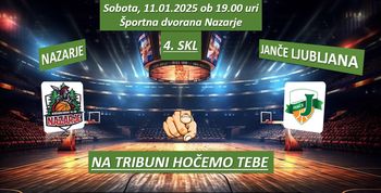 Košarkarska tekma: Nazarje - Janče Ljubljana