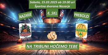 Košarkarska tekma: Nazarje - Vrtine Palir Prebold