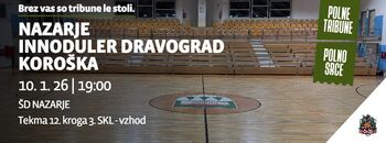 Košarkarska tekma: Nazarje - Innoduler Dravograd Koroška