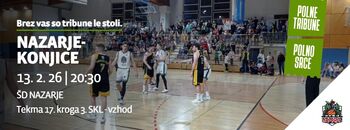 Košarkarska tekma: Nazarje - Konjice