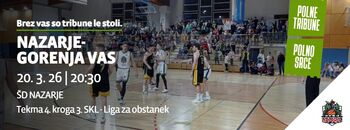 Košarkarska tekma: Nazarje - Gorenja vas