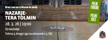 Košarkarska tekma: Nazarje - Tera Tolmin