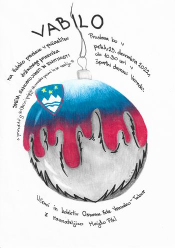 Šolska proslava v počastitev državnega praznika  DNEVA SAMOSTOJNOSTI IN ENOTNOSTI s prireditvijo »Otroci pojejo slovenske pesmi in se veselijo.«