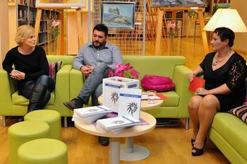 Predstavitev knjige Deček s tatujem na srcu v Občinski knjižnici Prebold