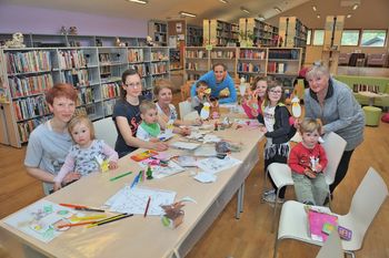 Velikonočna ustvarjalna delavnica v Občinski knjižnici Prebold