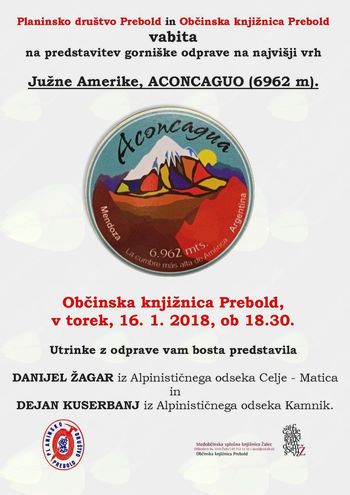 Gorniška odprava na Aconcaguo (6962 m)