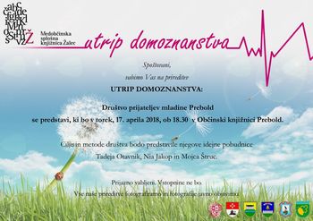 Utrip domoznanstva: Društvo prijateljev mladine Prebold