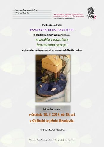 Odprtje razstave slik Barbare Popit in razstave učencev Waldorfske šole 