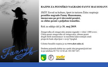 Pesniška nagrada Fanny Haussmann Pesniška nagrada Fanny Haussmann