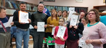 SOŽITJE z miško Požeruško na februarskem druženju v žalski knjižnici