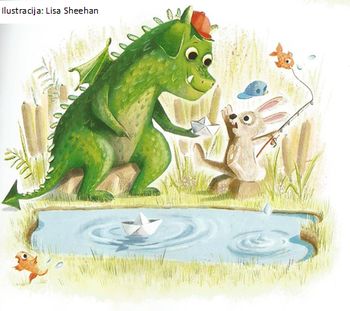 Pravljična ura pred Občinsko knjižnico Prebold