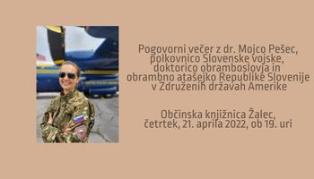 Pogovorni večer z dr. Mojco Pešec