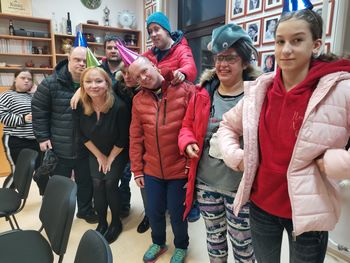 SOŽITJE na februarskem druženju v žalski knjižnici