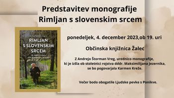 Utrip domoznanstva: predstavitev knjige Rimljan s slovenskim srcem