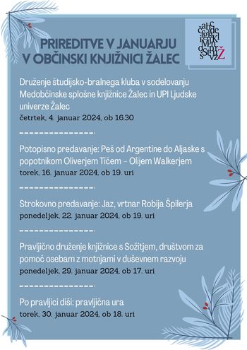 Vabljeni v Občinsko knjižnico Žalec
