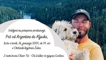 Potopisno predavanje: Peš od Argentine do Aljaske s popotnikom Oliverjem Tičem – Olijem Walkerjem