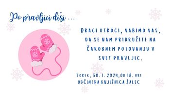 Pravljična ura v Občinski knjižnici Žalec