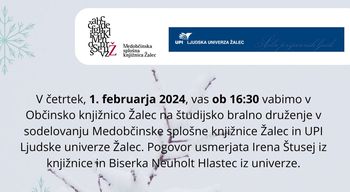 Študijsko bralno druženje v Občinski knjižnici Žalec