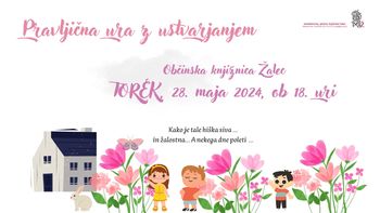 Pravljična ura z ustvarjanjem v Občinski knjižnici Žalec