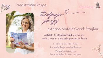 Predstavitev knjige Življenje po njej Mateje Ocvirk Štrajhar