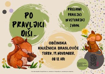 Pravljično druženje v Občinski knjižnici Braslovče