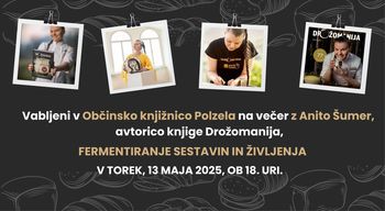 Fermentiranje sestavin in življenja, večer z Anito Šumer, avtorico knjig Drožomanjia