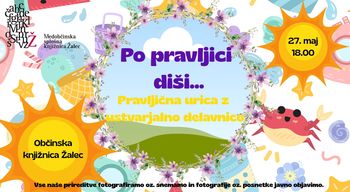 Pravljična ura v Občinski knjižnici Žalec