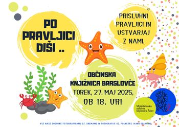 Pravljična ura v Občinski knjižnici Braslovče