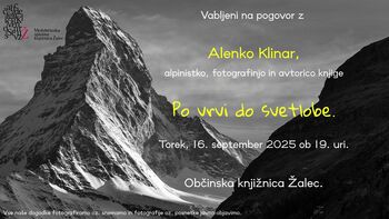 Po vrvi do svetlobe – predstavitev knjige Alenke Klinar