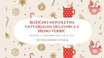 Božično-novoletna ustvarjalna delavnica z Ireno Verbič 