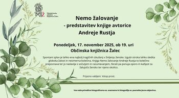 Nemo žalovanje – predstavitev knjige Andreje Rustja