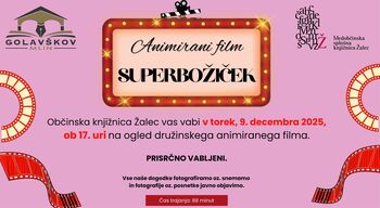 Superbožiček – animirani film za otroke v Občinski knjižnici Žalec