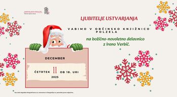 Božično-novoletna ustvarjalna delavnica z Ireno Verbič 
